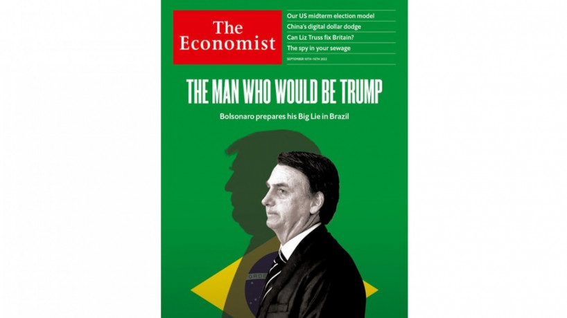 Bolsonaro é o homem que gostaria de ser Trump na capa da revista The