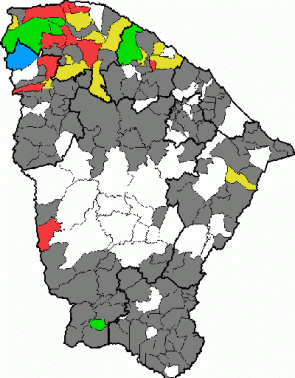 Desde as 7 horas desta terça, 11, até as 7 horas desta quarta, 12, Ceará registrou chuva em mais de 20 municípios