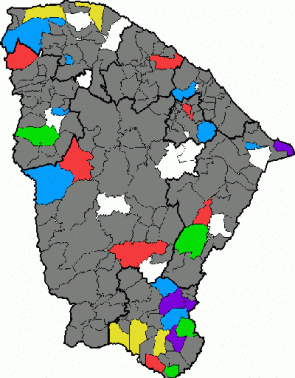 Em análise realizada ainda hoje, imagens de satélite mostram poucas nuvens em todo o Ceará, assim como em parte do setor norte do Nordeste brasileiro (NEB)