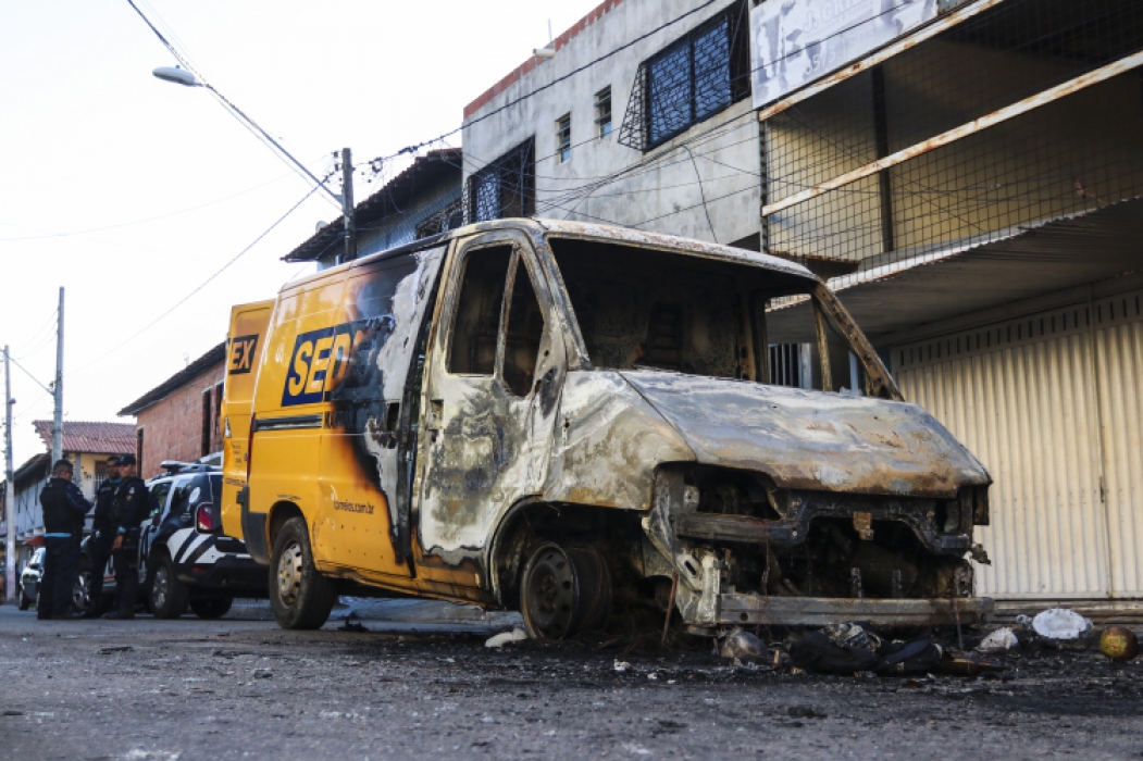 ￼O CEARÁ viveu dias de terror tocados por facções criminosas, em 2018 e 2019 (Foto: ALEX GOMES / 04/01/2019)