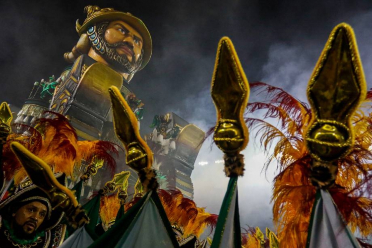 Desde o final do seu desfile na sexta-feira, 5, a escola tinha sido apontada como uma das preferidas para o Carnaval deste ano. (Foto: Miguel Schincariol/AFP)