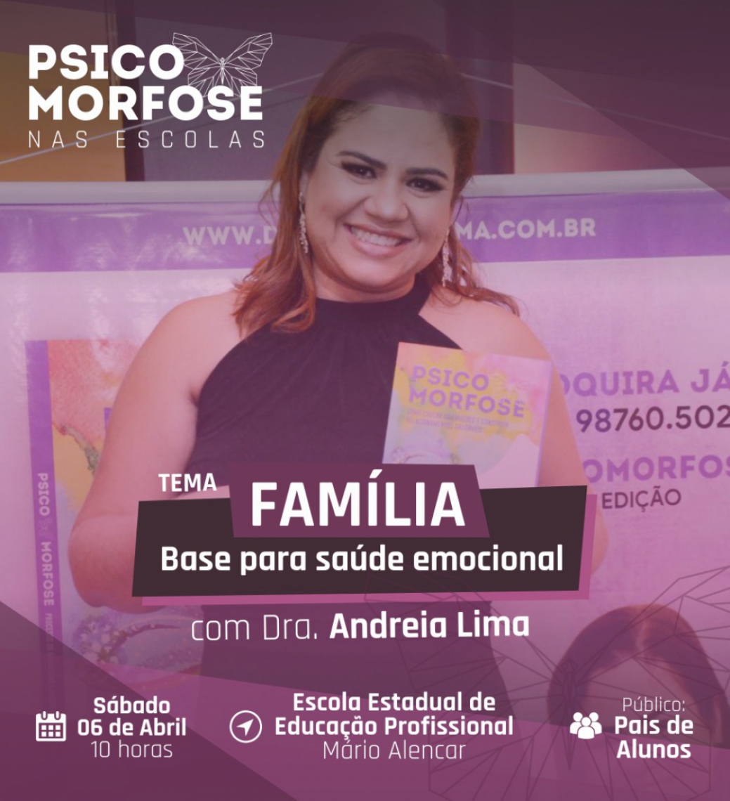 Palestra serÃ¡ realizada no dia 6 de abril