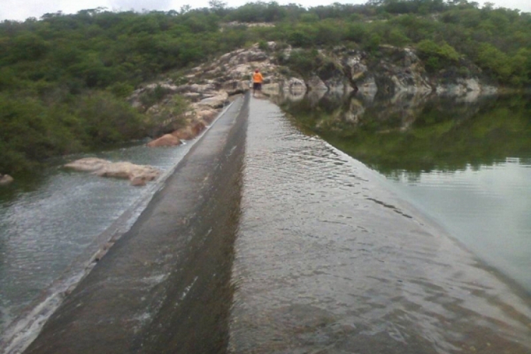 Açude Caldeirões, em Saboeiro