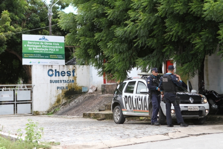 Subestação de energia no bairro Pici foi um dos locais onde aconteceram ataques