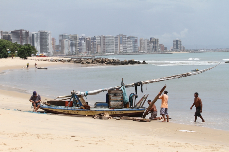 FORTALEZA, CE, BRASIL,09-04-2019:Pescadores do Mucuripe. 180 anos de Dragão do mar.   (Foto: Fabio Lima/O POVO)