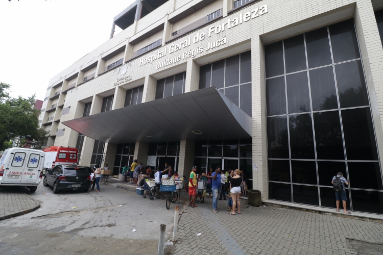 Fachada do Hospital Geral de Fortaleza, no bairro Papicu