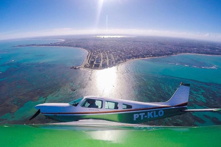 Foto da aeronave publicada no último dia 11 de abril no site do Aeroclube de Alagoas