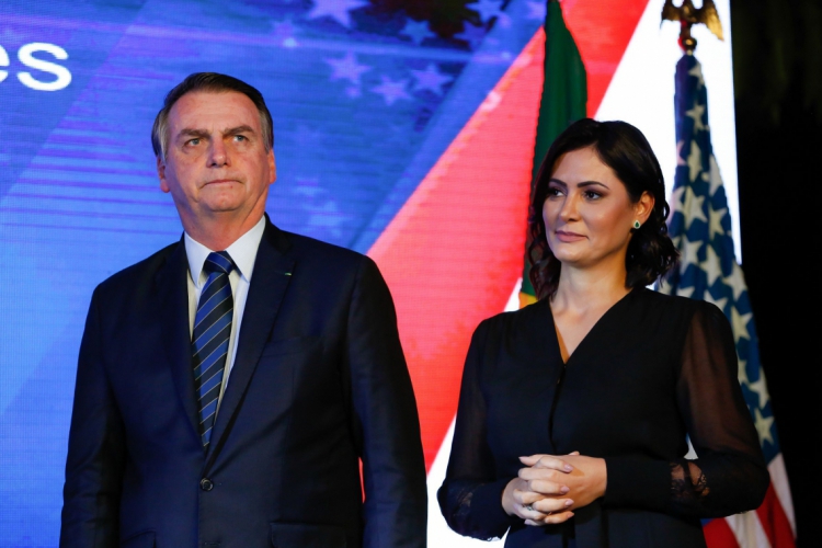 Jair Bolsonaro, ex-presidente, e Michelle Bolsonaro