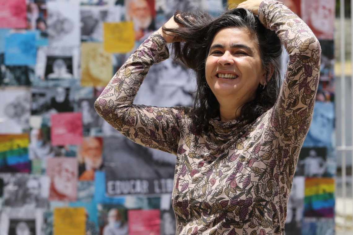 FORTALEZA, CE, BRASIL,27-09-2019:Azuis com Mona Gadelha, cantora.  (Foto: Fabio Lima/O POVO) (Foto: Fabio Lima)