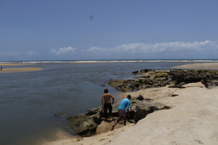 Rio Pacoti, na Praia Porto das Dunas