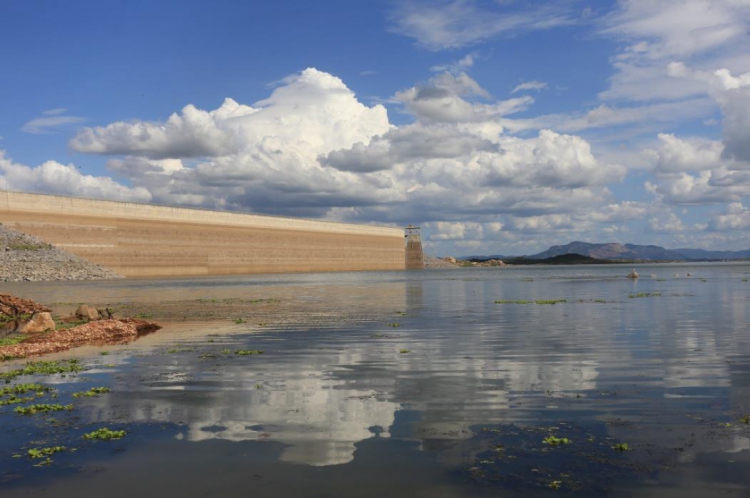 Açude Castanhão, maior reservatório do Ceará (Foto: Fábio Lima)