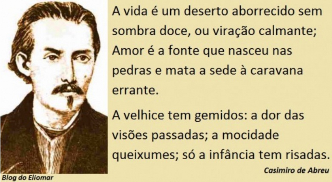 Há 159 anos morria o poeta carioca Casimiro de Abreu | Eliomar de Lima | OPOVO+