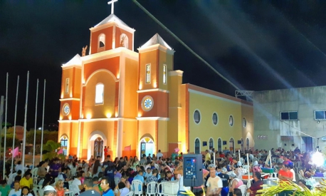 A igreja após a primeira fase das obras 