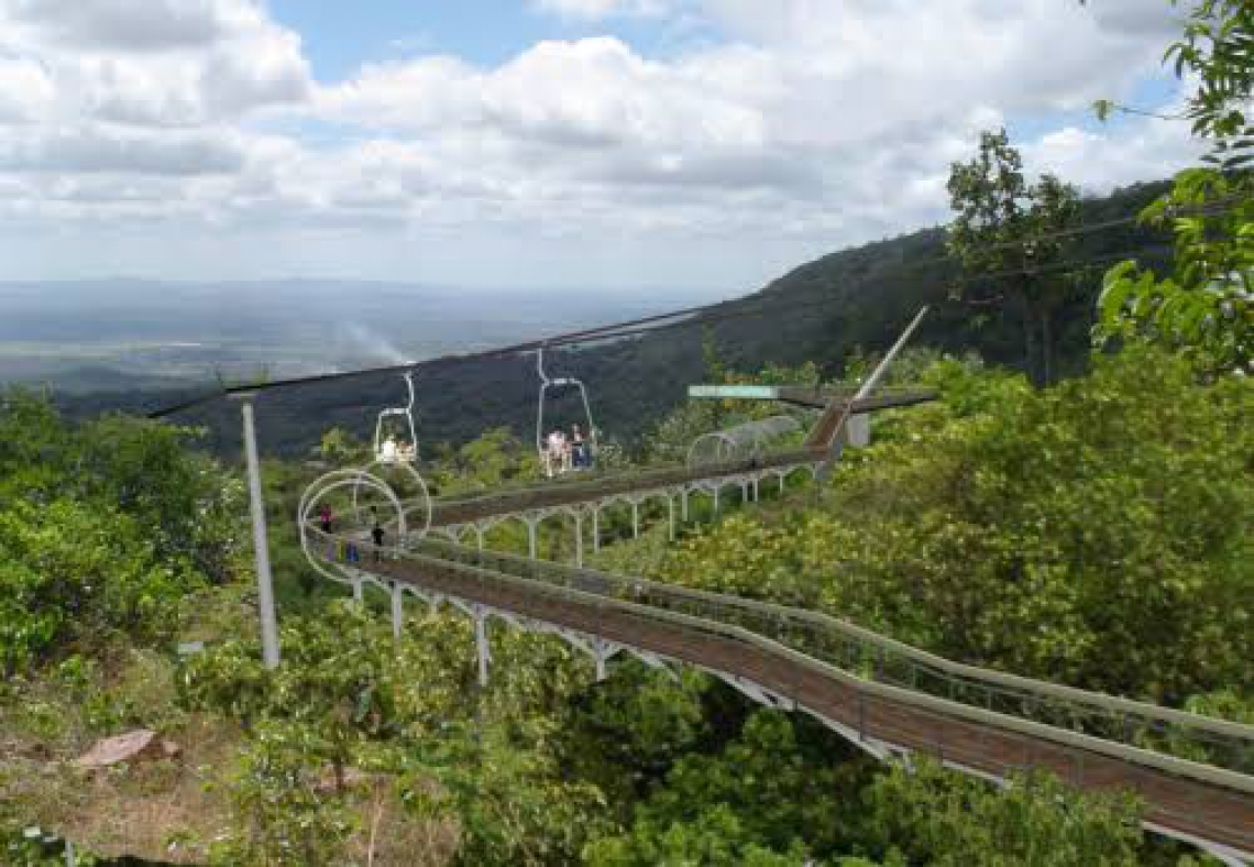 O bondinho chega para incrementar o turismo na região. (Foto: Divulgação)