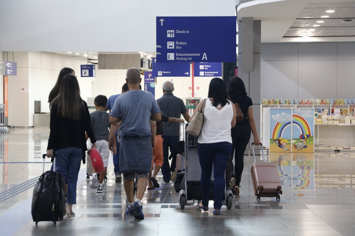 ￼Fluxo no Aeroporto Internacional Pinto Martins será mais intenso no Carnaval (Foto: MAURI MELO/O POVO)