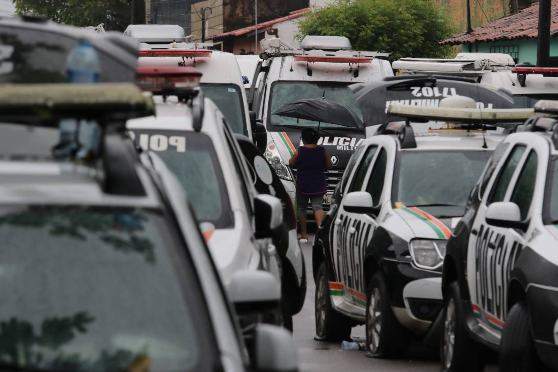 Denúncia fala em possível conduta omissa de três tenentes-coronéis durante greve ilegal da PM no Ceará em 2020 (Foto: FÁBIO LIMA/O POVO)