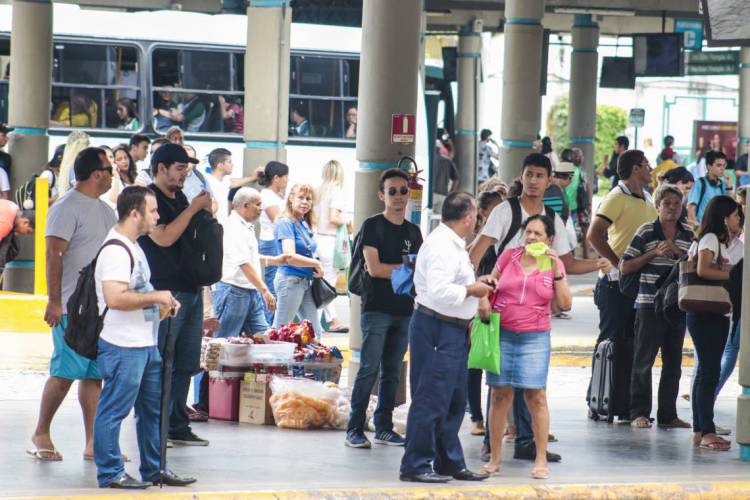 FORTALEZA, CE, BRASIL, 21-02-2020: Terminal e Metro da parangapa funcionam normalmente na manhã dessa sexta-feira, mesmo com a paralisação da Policia Militar (Foto: Thais Mesquita/O POVO)