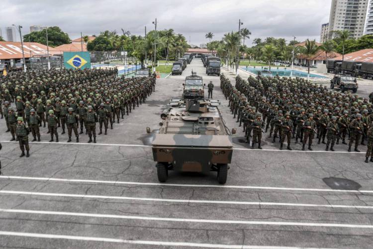 Apresentação da formatura do exército