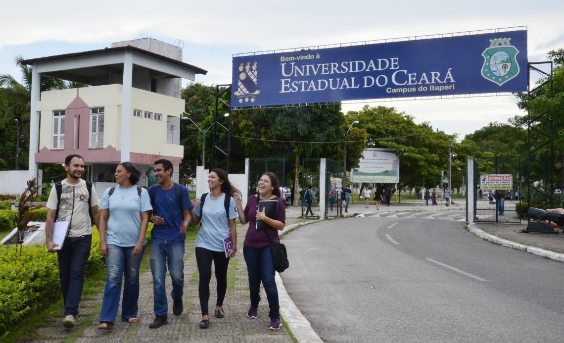 Fachada da Uece, em Fortaleza (Foto: DIVULGAÇÃO/UECE)