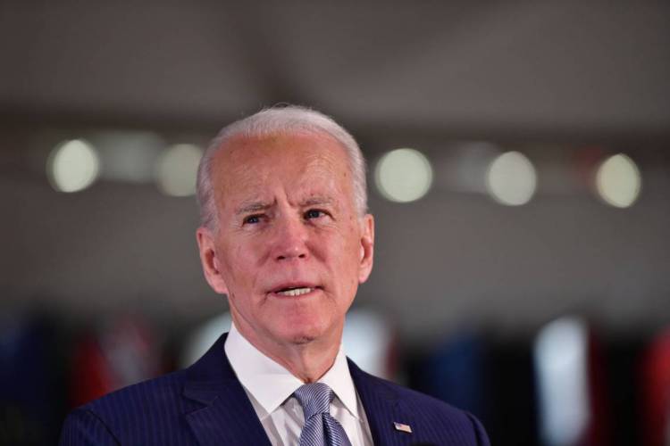 ￼Joe Biden, candidato democrata 
à presidência dos EUA.