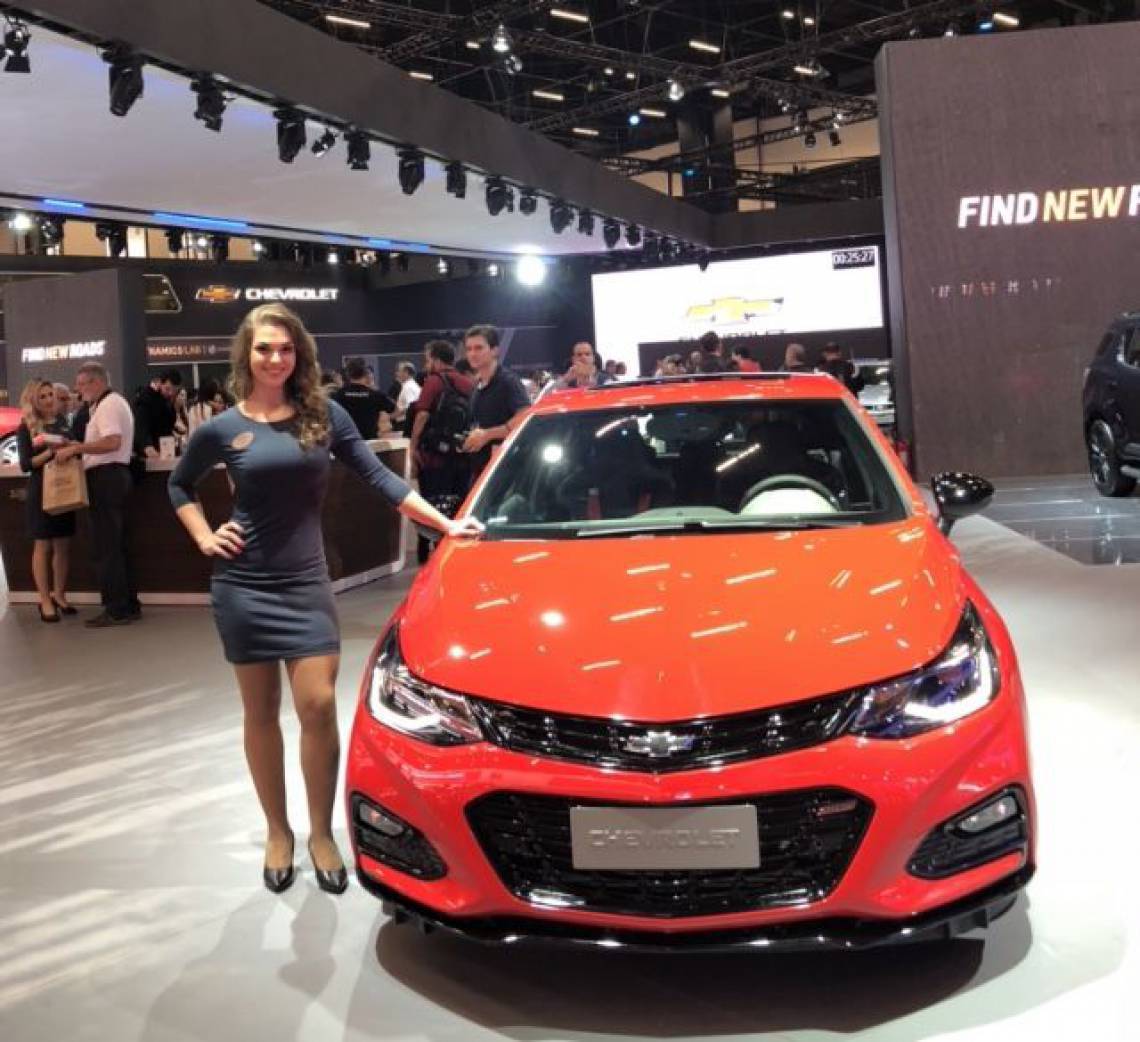 Estande da Chevrolet no Salão do Automóvel de 2018 (Foto: divulgação)