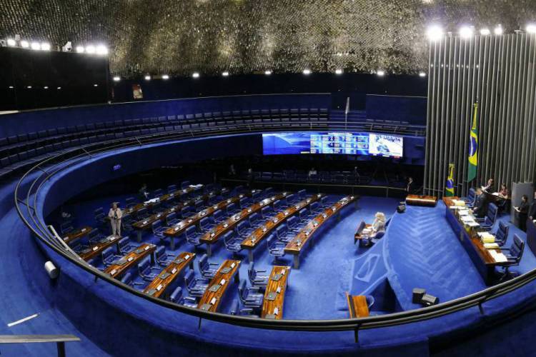 BRASILIA, DF, BRASIL, 23-05-2017: Plenário do Senado Federal vazio. (Foto: Marcos Oliveira/Agência Senado).