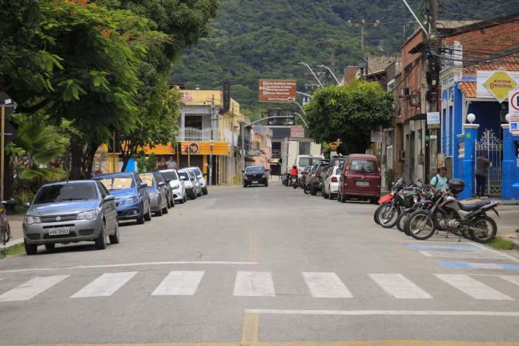 Registro do centro da cidade de Maranguape em 2020