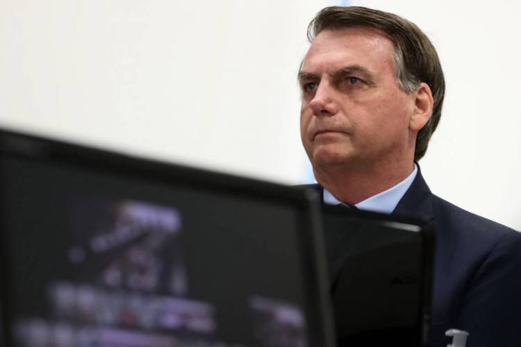 Bolsonaro, durante videoconferência com os governadores do Nordeste