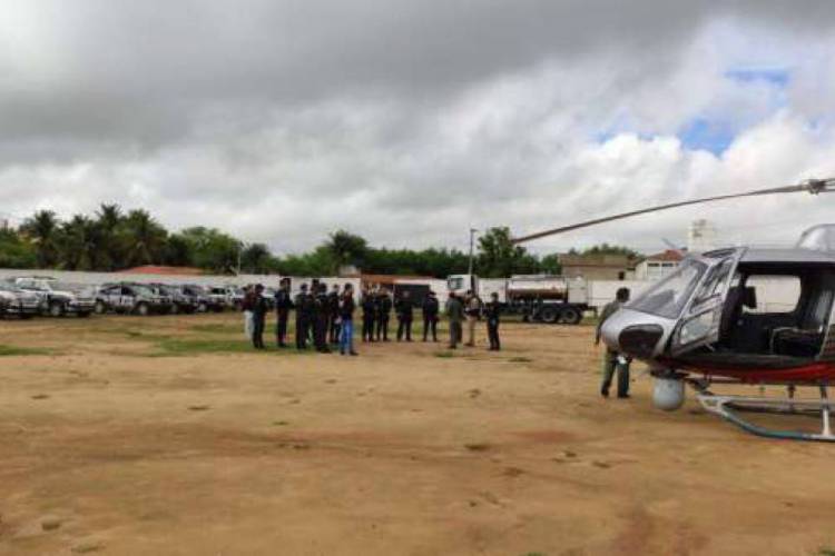 Helicóptero da Ciopaer prestou auxílio na operação