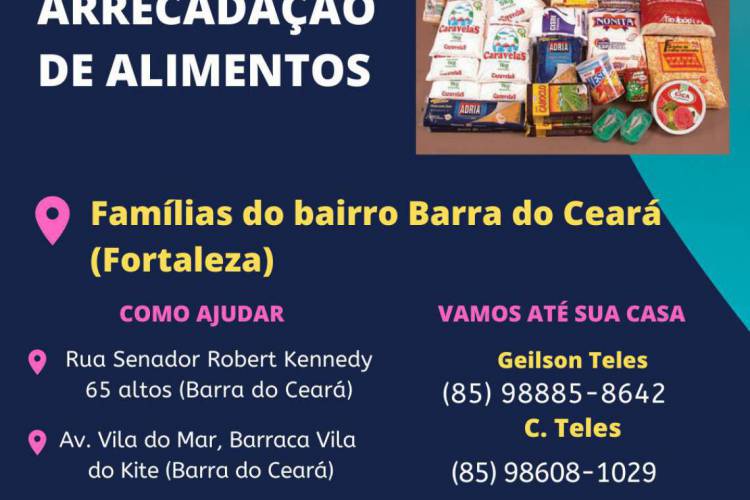 Desde o início do mês, cerca de 14 voluntários do coletivo se organizam recebendo doações para montar as cestas básicas