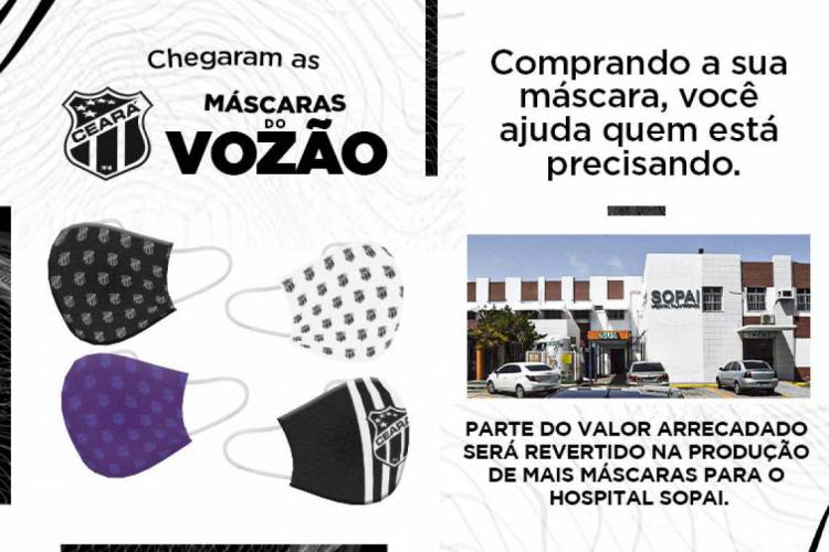 Público tem quatro opções de máscaras personalizadas 