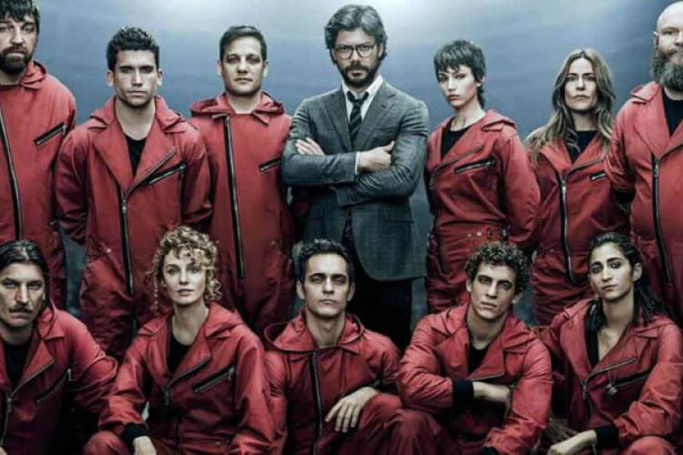 La Casa de Papel é uma série espanhola disponível na Netflix