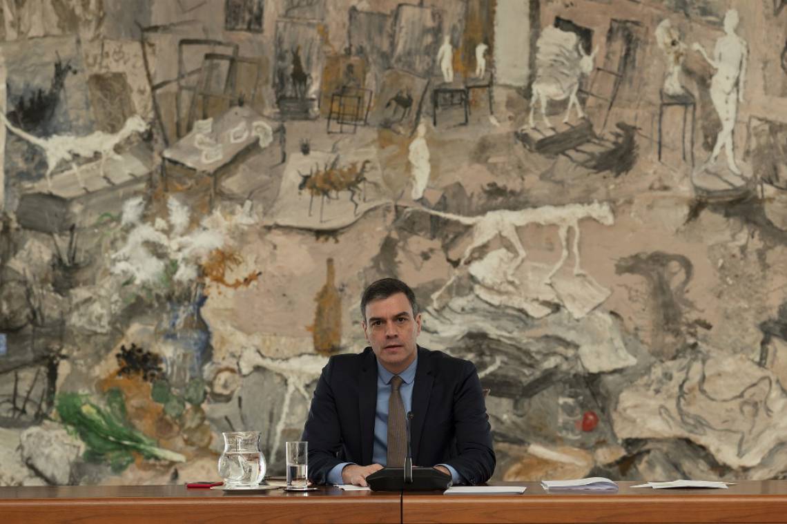 Pedro Sanchez, primeiro ministro da Espanha, fez pronunciamento na noite deste sábado, 25