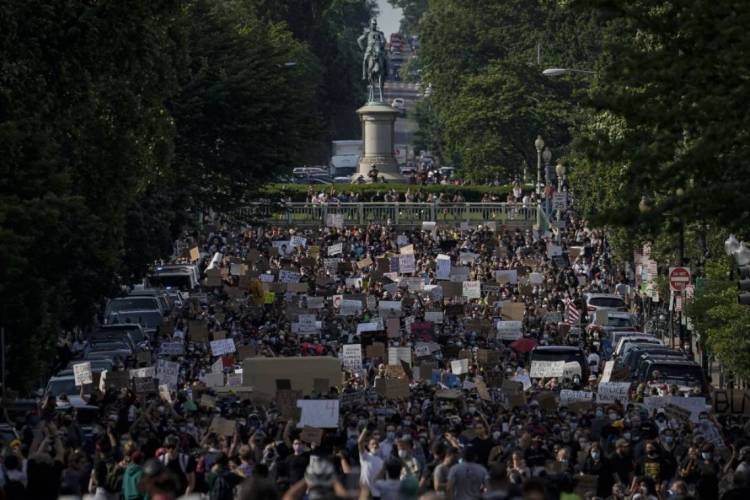 Protestos contra a morte de George Floyd em Washington