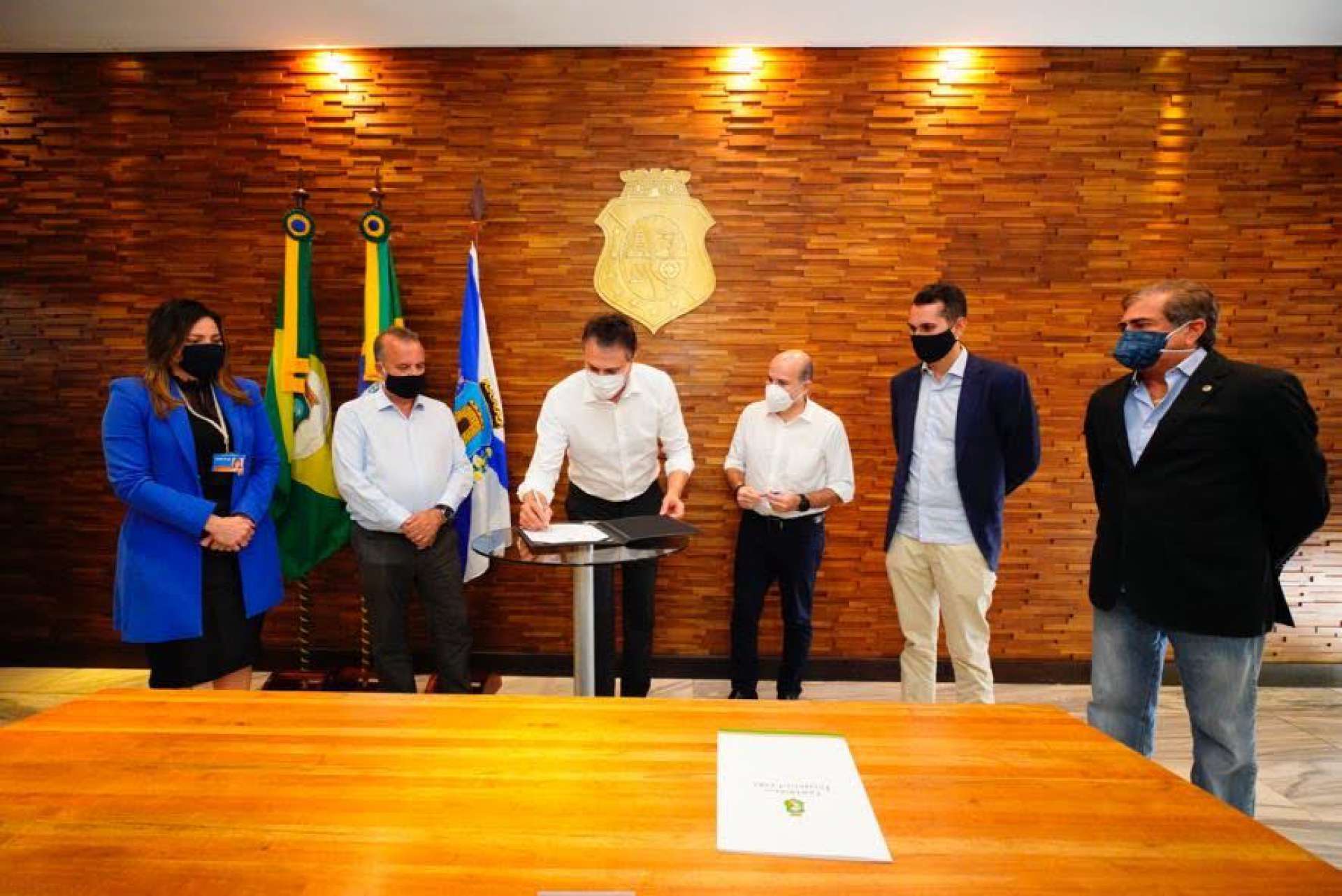 Visita do ministro do Desenvolvimento Regional, Rogério Marinho, que anunciou o investimento de R$ 54 milhões para obras do Cinturão das Águas do Ceará