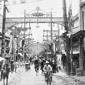 Centro de Hiroshima antes do ataque. Três quartos da população viviam no centro e nos 10 quilômetros quadrados vizinhos