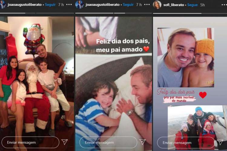 Gugu Liberato deixou três filhos: João Augusto Liberato, e as gêmeas Marina Liberato e Sofia Liberato