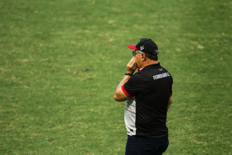 Marcelo Vilar, técnico do Ferroviário, não concedeu entrevista antes do jogo contra o Belo
