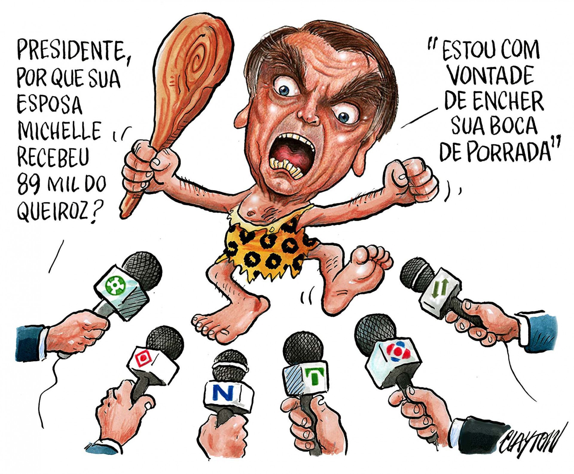 E por falar em Bolsonaro... (Foto: Clayton)