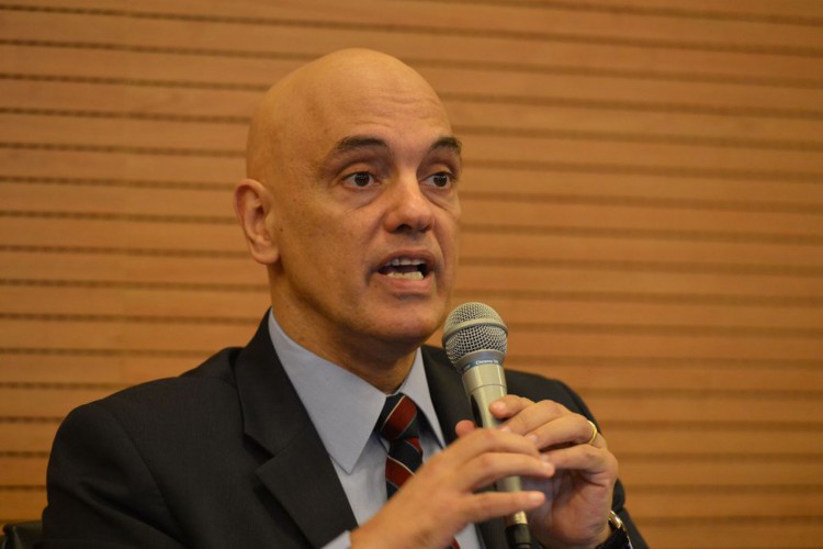 O ministro do STF, Alexandre de Moraes, participa encontro em comemoração aos 30 anos da Constituição Federal,  na Faculdade de Direito da USP