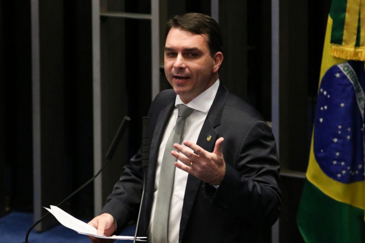 O senador Flávio Bolsonaro (PL)