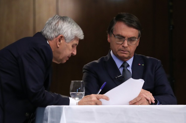 ￼ General Augusto Heleno, ministro do Gabinete de Segurança Institucional (GSI), com o presidente Jair Bolsonaro(Foto: Marcos Corrêa/PR)