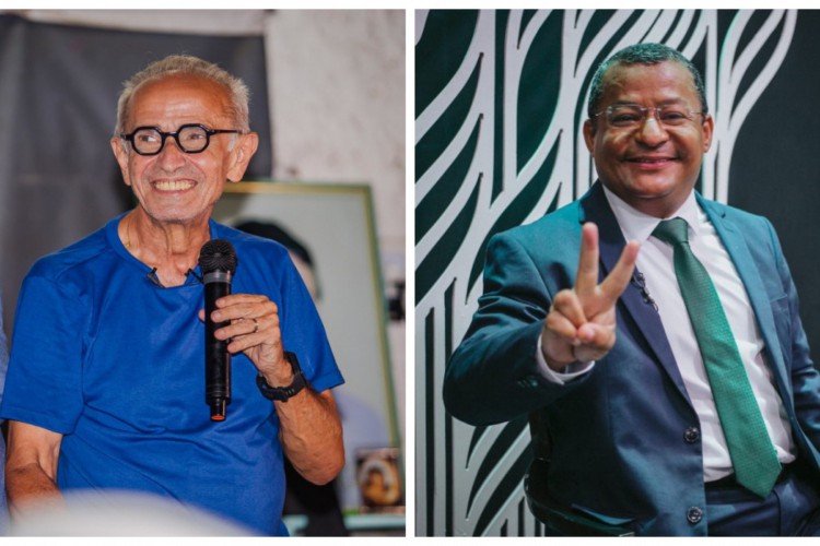 Candidatos à Prefeitura de João Pessoa: Cícero Lucena (PP) e Nilvan Ferreira (MDB)