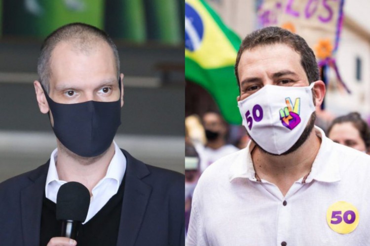 Bruno Covas (PSDB) e Guilherme Boulos (Psol) disputaram a Prefeitura de São Paulo em 2020.