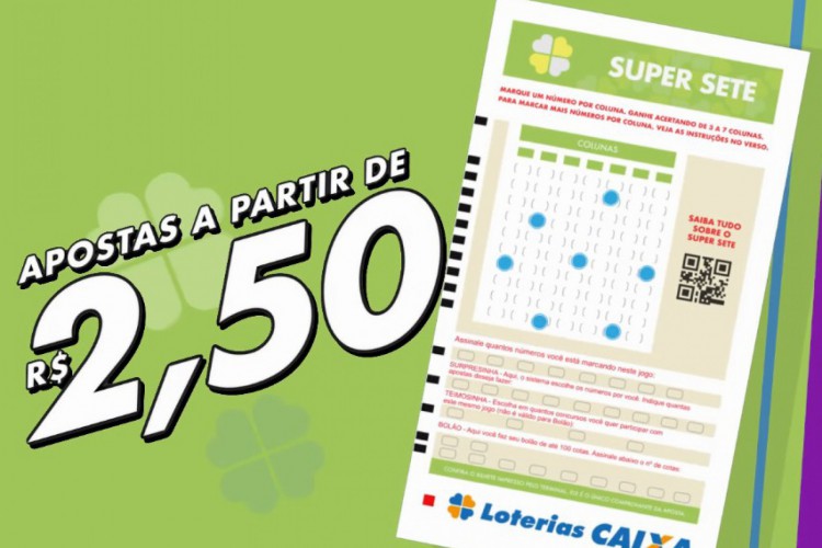 O resultado da Super Sete Concurso 25 foi divulgado na tarde de hoje, quarta-feira, 2 de dezembro (02/12). O prêmio está estimado em R$ 1,5 milhão