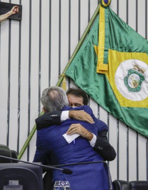 FORTALEZA, CE, BRASIL, 08.12.2020: Sessão na Assembleia Legislativa que confirmou Evandro Leitão como novo presidente da Casa (Foto: Thais Mesquita/OPOVO)