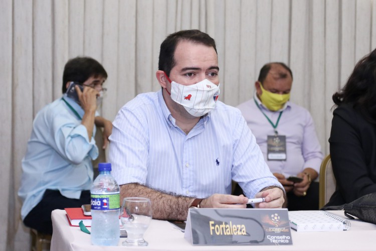 Presidente Marcelo Paz, do Fortaleza, durante Conselho Técnico do Campeonato Cearense Série A 2021