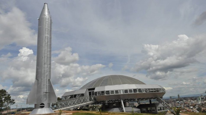 Memorial do ET em Varginha. Espaço foi inaugurado em 2019, após nove anos de obra