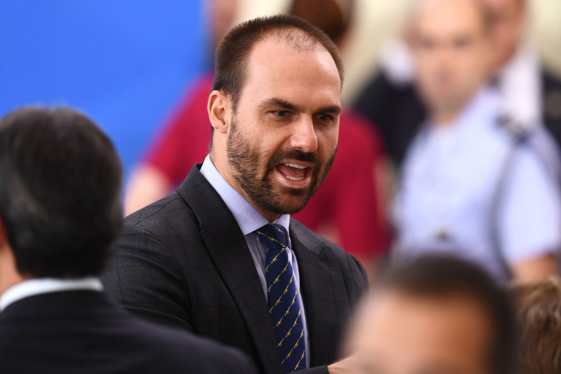 ￼EDUARDO Bolsonaro acha Moraes ditador e Médici, não (Foto: EVARISTO SA / AFP)