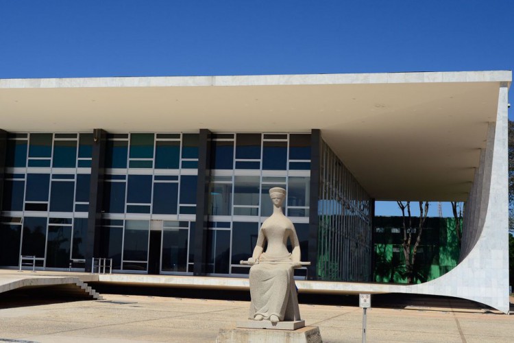 Fachada do edifício sede do Supremo Tribunal Federal - STF